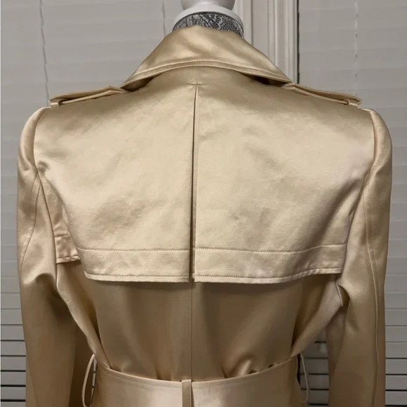 KHAITE Jaden Satin Trench Coat Size 6 NWT - Picture 10 of 11
